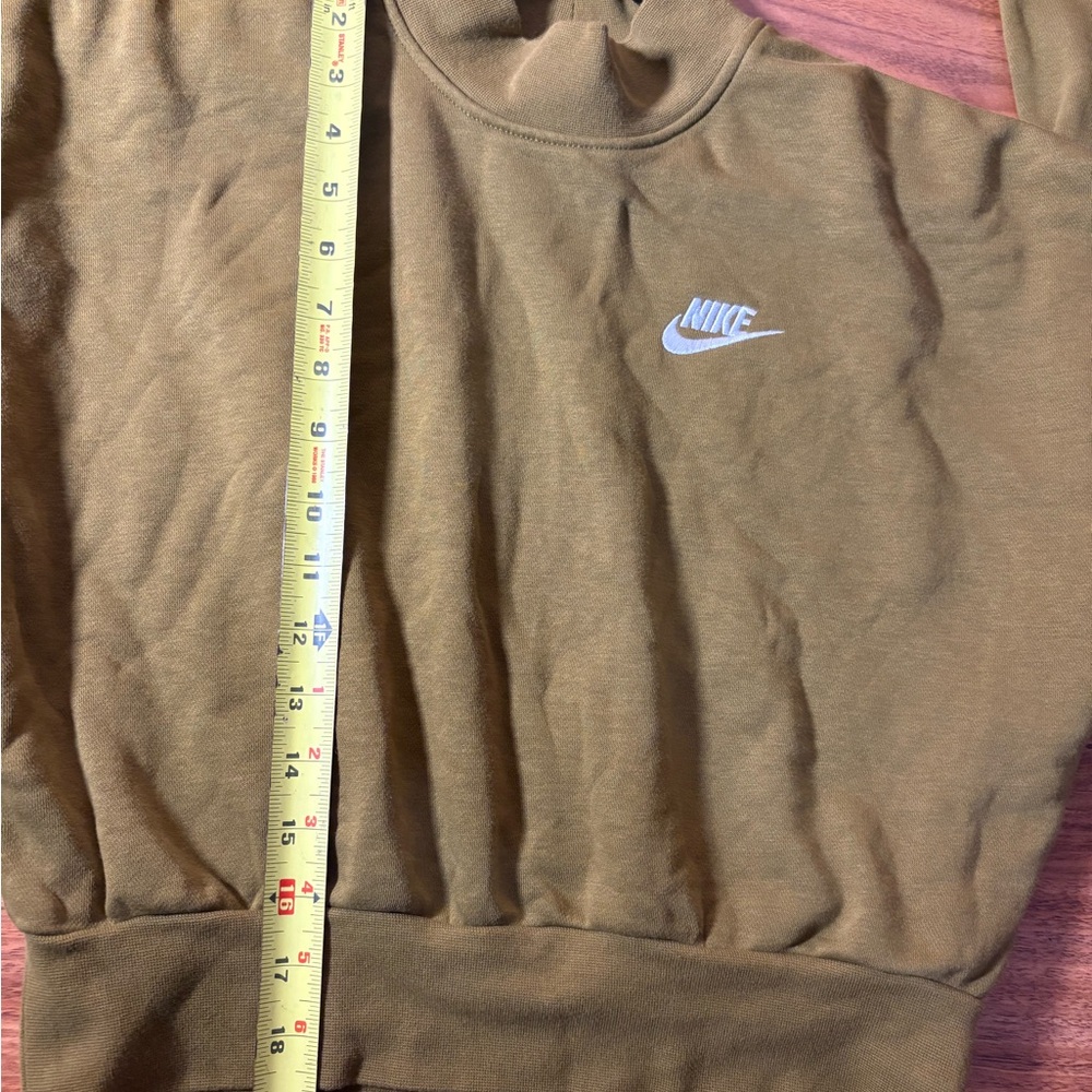 Nike Green Cropped Mock Neck Sweatshirt Women’s Size Small - Picture 7 of 10